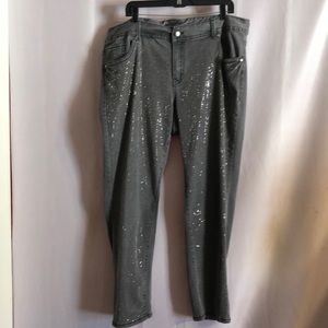 Grey Lane collection beaded denim